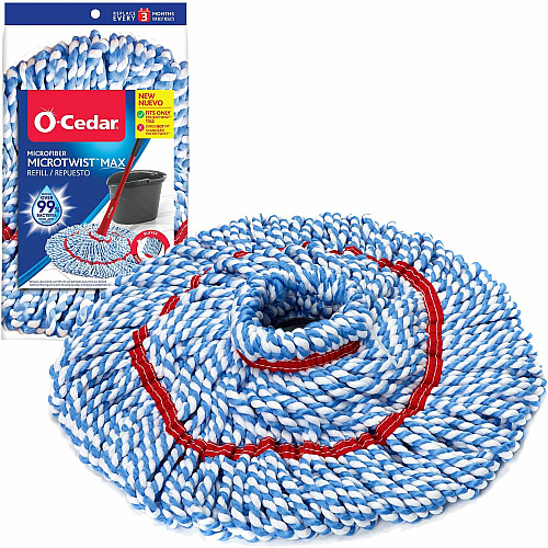 O-Cedar MicroTwist MAX Mop Refill X-Large - MicroFiber - Multi - 1 Each (170640)