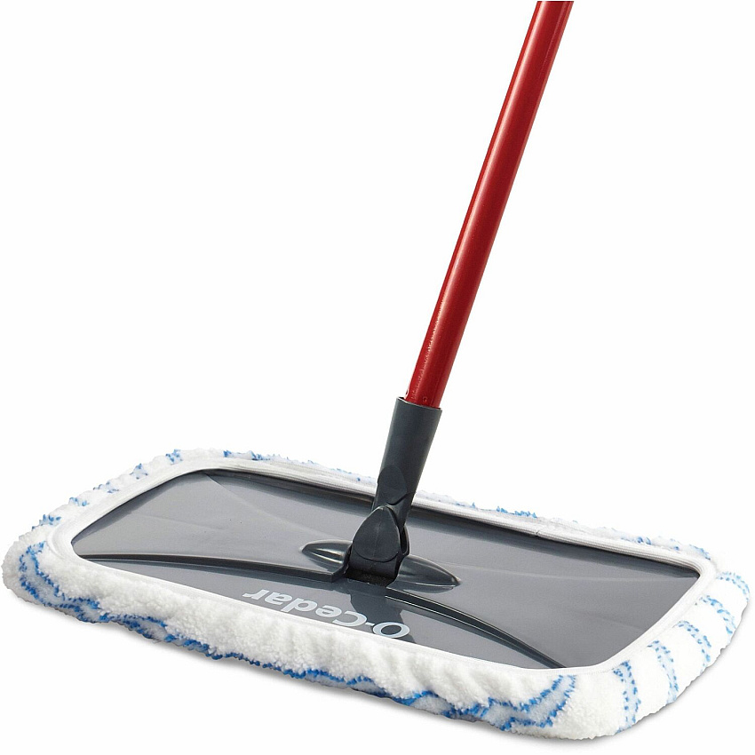 O-Cedar Hardwood Floor 'N More Microfiber Mop MicroFiber Head - Reusable, Scrubber Strip, Machine Washable - Multi - 1 Each (168120)
