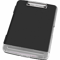 Business Source Storage Clipboard Storage for 160 Sheet - Plastic - Black - 1 Each (BSN49271)