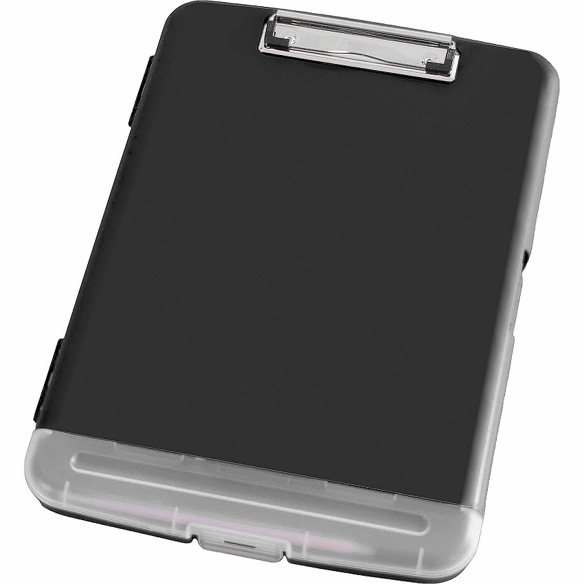 Business Source Storage Clipboard Storage for 160 Sheet - Plastic - Black - 1 Each (BSN49271)