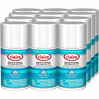 Claire Metered Air Freshener with Ordenone Aerosol - 6000 ft³ - 7 fl oz (0.2 quart) - Tropical - 30 Day - Odor Neutralizer - 12 / Carton (CL105CT)