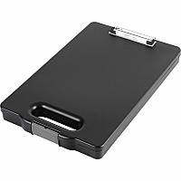 Business Source Storage Clipboard Storage for 200 Sheet - Black - 1 Each (BSN49270)