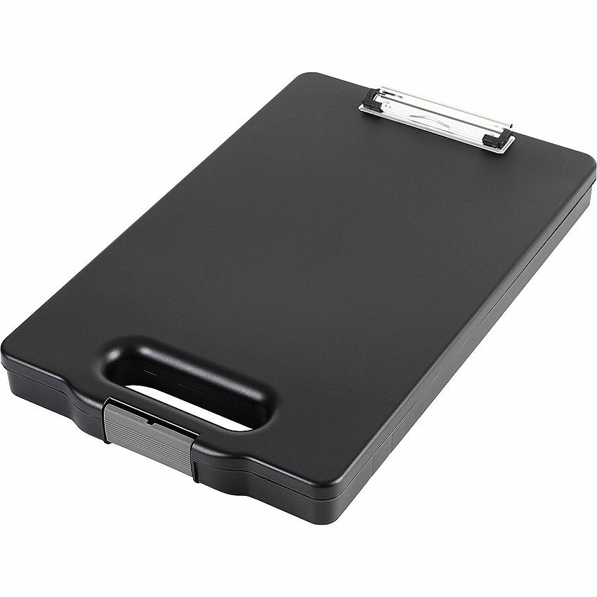 Business Source Storage Clipboard Storage for 200 Sheet - Black - 1 Each (BSN49270)
