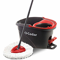 O-Cedar EasyWring Spin Mop & Bucket System Red, Gray - 1 Each (148473)