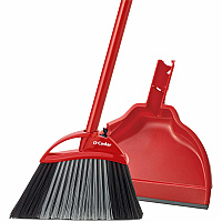 O-Cedar PowerCorner Angle Broom Black , Gray Handle - 1 Each (167420)