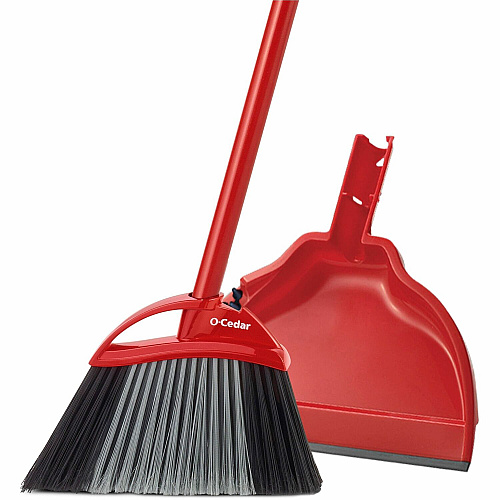 O-Cedar PowerCorner Angle Broom Black , Gray Handle - 1 Each (167420)