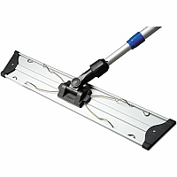 Vileda Professional Hook-and-Loop Flat Mop Frame Hook & Loop Strip, Lightweight, Ergonomic, 360&deg; Swivel - Multi - Aluminum - 1 Each (131590)