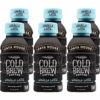Java House Cold Brew Milk Vanilla Latte Bottles 8 fl oz - Vanilla Latte - 6 / Box (FA10E080)