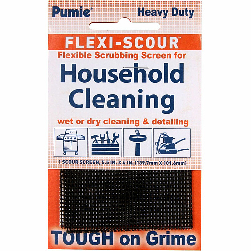 U.S. Pumice Flexi-Scour Scouring Screen Ready-To-Use - Easy to Use, Chemical-free, Flexible - Gray - 1 / Pack (FLEX48)