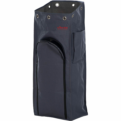 Vileda Professional VoleoPro Zipper Bin Bag Cover 18.50 gal Capacity9.40" Width x 13.40" Depth - Zipper Closure - Multi - Janitorial Cart, Bottle, Cloth - 1 Each (143731)
