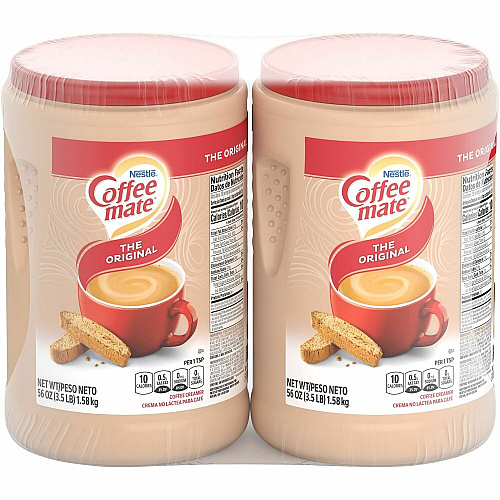 Coffee-mate Coffee mate Original Powdered Coffee Creamer Canisters Original Flavor - 3.50 lb (56 oz) - 2 / Pack (87695)