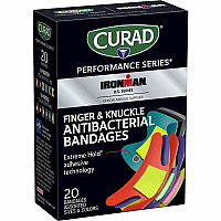 Curad Finger/Knuckle Antibacterial Bandage Assorted Sizes - Assorted - Fabric - 20 / Box (CURIM5021V1)