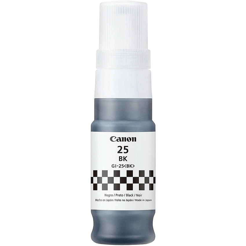 Canon GI-25 Ink Bottles Inkjet - Black - 3000 Pages - 1 Each (6280C001)