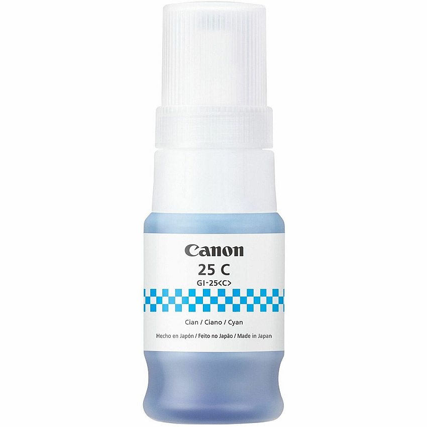 Canon GI-25 Ink Bottles Inkjet - Cyan - 3000 Pages - 37 mL - 1 Each (6277C001)