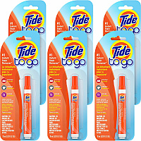 Tide&reg; To Go Stain Remover Pen, Pen, 0.34 oz (0.02 lb), 6/Carton, Orange 0.34 oz (0.02 lb) - Phosphate-free, Machine Washable, Bleach-free - Orange - 6 / Carton (01205CT)