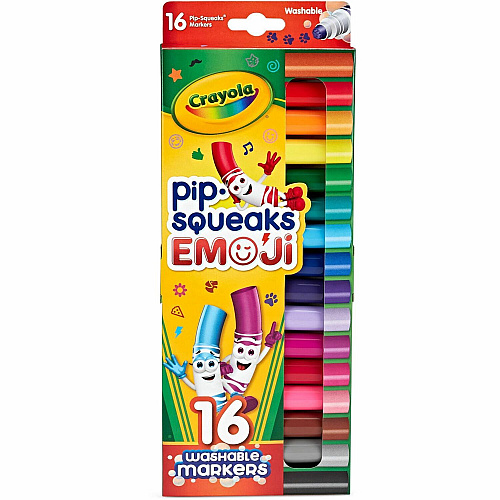Crayola Pip Squeaks Marker Stamps Washable - Assorted Ink - 16 / Pack (588717)