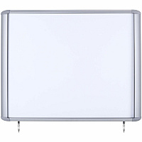 MasterVision Water-Resistant Enclosed Dry-Erase Board 40