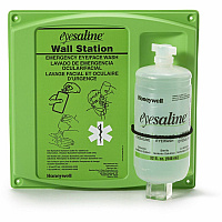 Medline Saline Eyewash Station 1 quart - Green - Durable, Tamper Resistant, Dust Resistant, Debris Resistant (SPV462000CT)