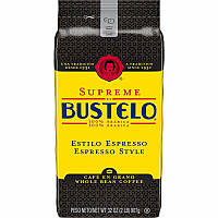 Cafe Bustelo Supreme by Bustelo Whole Bean Espresso WB Coffee Medium/Dark - Whole Bean - Bustelo, Espresso - 1 Each (21892)