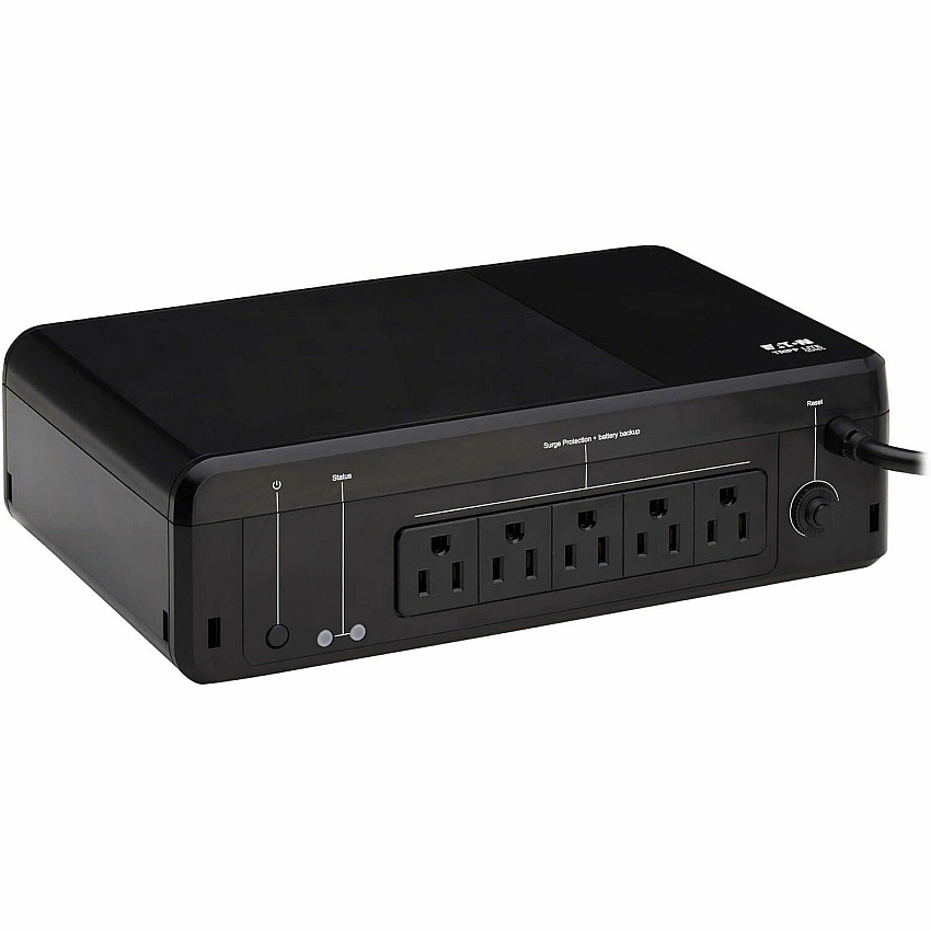 Eaton Tripp Lite Series 600VA 300W 120V Standby UPS - 4 NEMA 5-15R Outlets (Surge + Battery Backup), 5-15P Plug, Desktop Desktop/Surface/Wall Mountable - 8 Hour Recharge - 1.50 Minute Stand-by - 120 V AC Input - 120 V AC Output - Single Phase - P (BC600R)