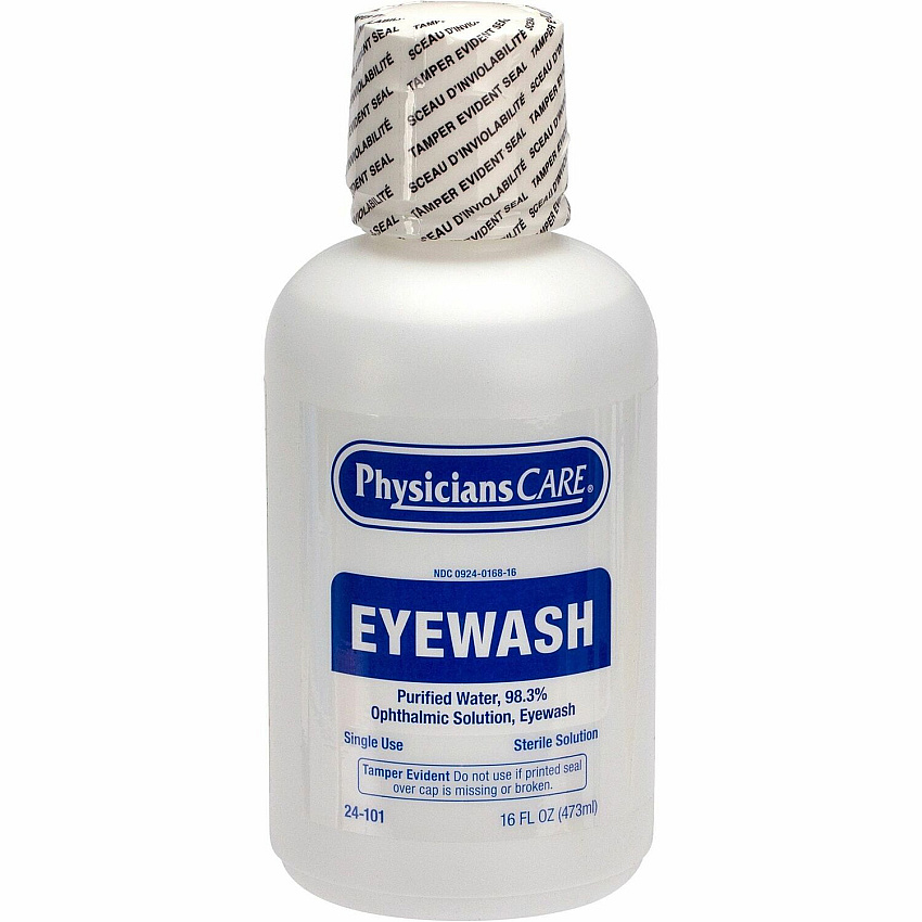 First Aid Only Sterile Ophthalmic Solution Eyewash 16 fl oz - Sterile - For Eye Burning, Irritated Eyes - 1 Each (24101)