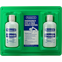 First Aid Only Twin-Bottle Eyewash Station 1 quart - Clear (24300)