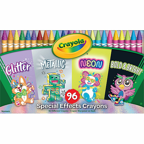 Crayola Special Effects Crayon Set Assorted - 96 / Pack (523476)