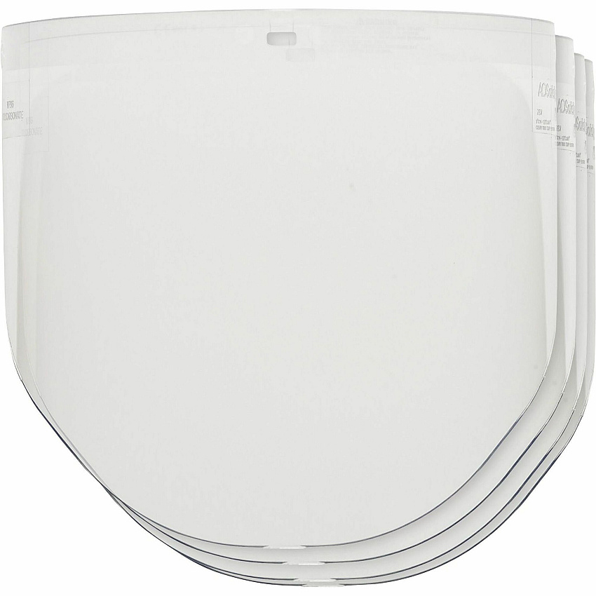3M W-Series Face Shield for X5000 Series Helmet Recommended for: Automotive, Construction, Sanitation, Food Processing, Manufacturing, Infrastructure, Military, Repair, Mining, Oil & Gas, Pharmaceutical, ... - Splash, Chemical Protection - Polyca (WP96CT)