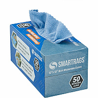 Monarch Smart Rags Microfiber Cloths For Automotive, Office, Healthcare, Household, Garage, Breakroom, Hospital, Industry - Reusable, Streak-free, Lint-free, Dirt Resistant, Grime Resistant - Blue - 50 / Box (M950B)
