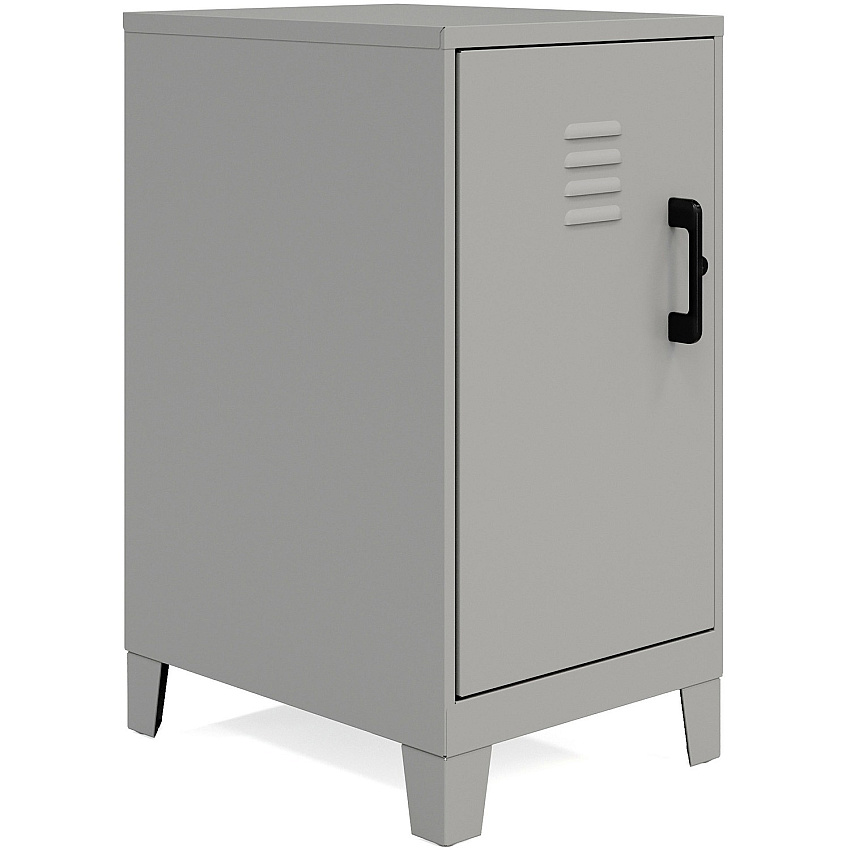 NuSparc Personal Locker 2 Shelve(s) - for Office, Home, Sport Equipments, Toy, Game, Classroom, Playroom, Basement, Garage - Overall Size 27.5" Height x 14.2" Width x 18" Depth - Silver - Steel - TAA Compliant (SL218ZZSR)
