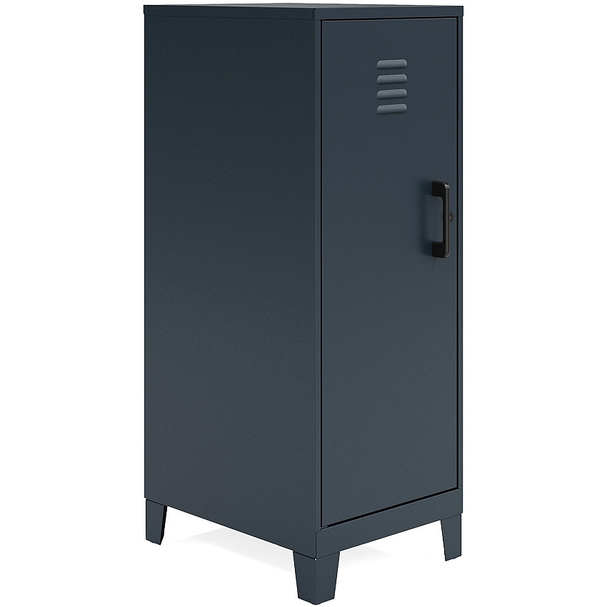 NuSparc Personal Locker 3 Shelve(s) - for Office, Home, Sport Equipments, Toy, Game, Classroom, Playroom, Basement, Garage - Overall Size 42.5" Height x 14.2" Width x 18" Depth - Black - Steel - TAA Compliant (SL318ZZBK)
