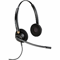Poly EncorePro HW520 Binaural Headset Stereo - Mini-phone (3.5mm) - Wired - 20 Hz - 16 kHz - On-ear - Binaural - Ear-cup - 2.58 ft Cable - Omni-directional, Noise Cancelling Microphone - Black (783P6AA)