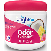 Bright Air Super Odor Eliminator Air Freshener 14 fl oz (0.4 quart) - Tropical Paradise & Pineapple - 90 Day - Cruelty-free, Phthalate-free, Triclosan-free, BHT Free - 1 Each (901076)