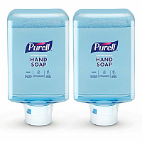 PURELL&reg; ES10 Antimicrobial Foaming Hand Soap 1.27 quart - Touchless Dispenser - Kill Germs, Dirt Remover, Soil Remover - Hand - Moisturizing - Clear - Dye-free, Phthalate-free, Paraben-free, Triclosan-free, Bio-based, Scented - 2 / Carton (838202)