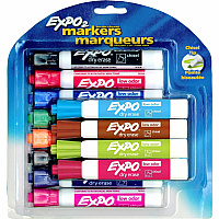 Expo Dry Erase Markers Chisel Marker Point - Assorted Ink - 12 / Pack (2200961)