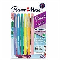 Paper Mate Flair Scented Markers 0.7 mm Pen Point - Medium Marker Point - 6 / Pack (2178578)