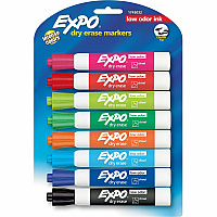 Expo Dry Erase Markers Chisel Marker Point - Assorted Ink - 8 / Pack (2198615)