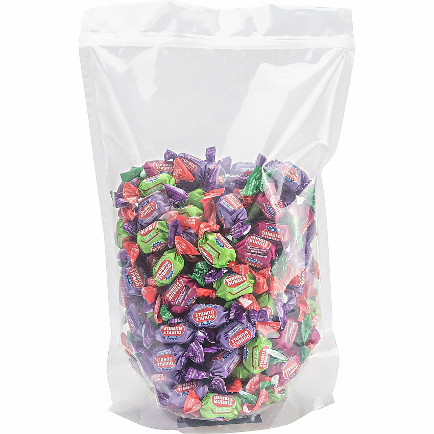 Penny Candy Dubble Bubble Gum Grape, Watermelon, Apple - Individually Wrapped - 2.50 lb - 1 Bag (016)