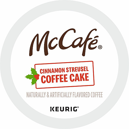 McCafe K-Cup Cinnamon Streusel Cake Coffee Compatible with Keurig K-Cup Brewer - Light - 24 K-Cup - K-Cup - Cinnamon Streusel Coffee Cake - Kosher - 24 / Box (9190)