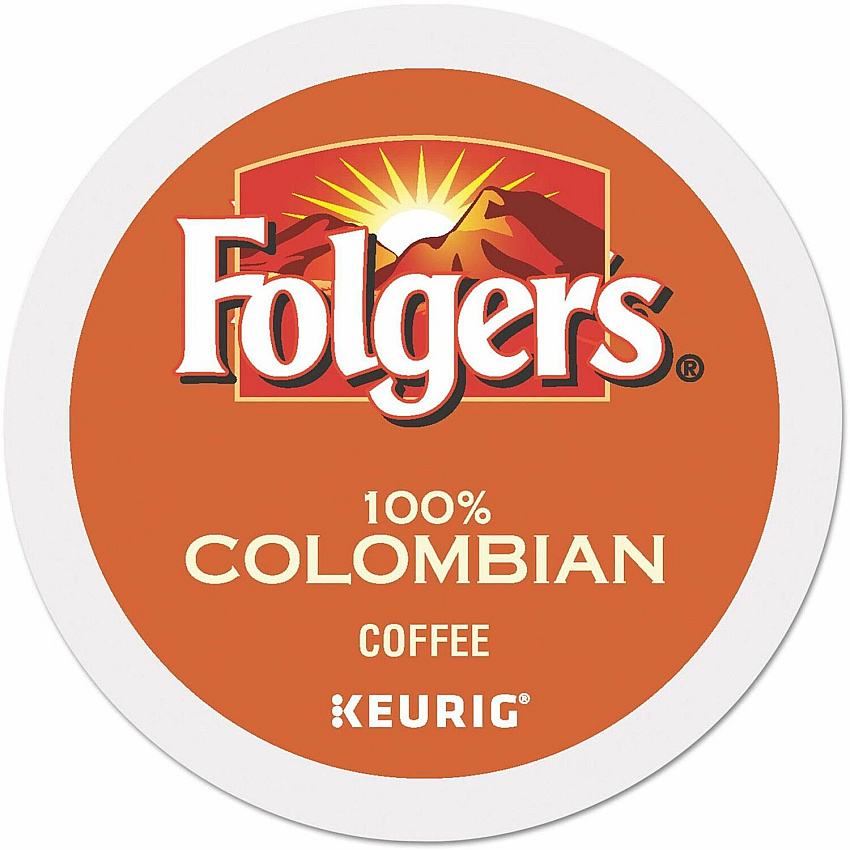 Folgers Folger K-Cup 100% Colombian Coffee Compatible with Keurig K-Cup Brewer - Medium/Dark - 24 K-Cup - K-Cup - Colombian, Roasted, Arabica - Kosher - 24 / Box (7459)
