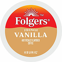 Folgers Folger K-Cup French Vanilla Coffee Compatible with Keurig K-Cup Brewer - Medium - 24 K-Cup - K-Cup - French Vanilla, Creamy Vanilla, Arabica - Kosher - 24 / Box (7462)