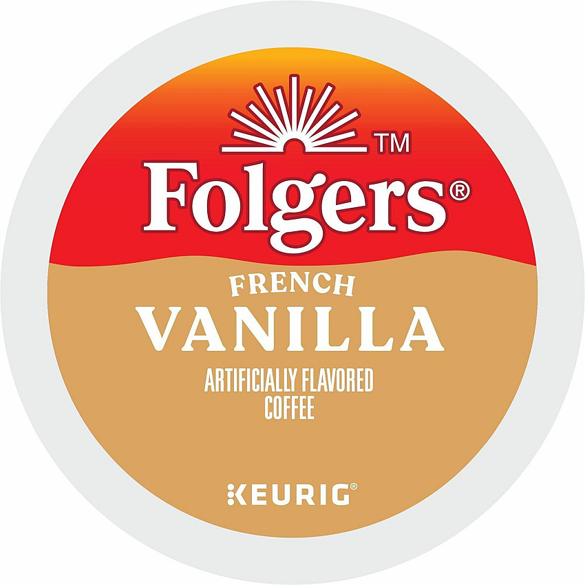 Folgers Folger K-Cup French Vanilla Coffee Compatible with Keurig K-Cup Brewer - Medium - 24 K-Cup - K-Cup - French Vanilla, Creamy Vanilla, Arabica - Kosher - 24 / Box (7462)