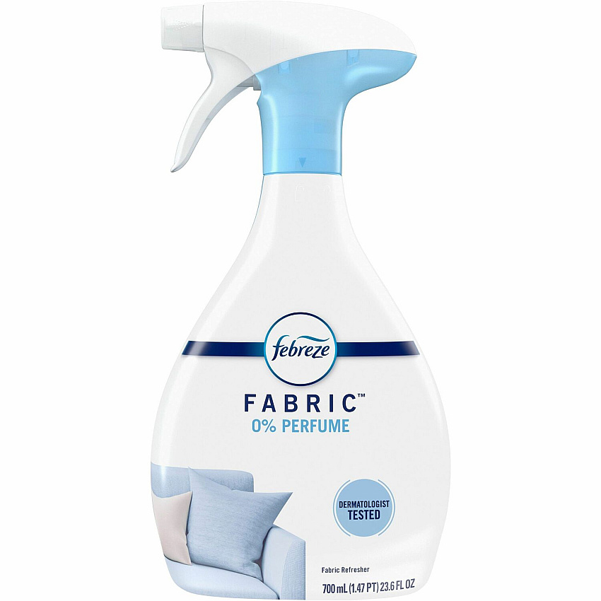 Febreze Fabric Refresher For Household, Fabric, Home, Clothing, Upholstery, Carpet, Window - Spray - 23.6 fl oz (0.7 quart) - Scent-free, Unscented, Dye-free, Phthalate-free, Formaldehyde-free, Non-flammable - White - 1 Bottle (08908)