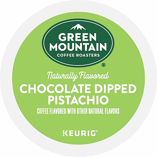 Green Mountain Coffee Roasters&reg; K-Cup Chocolate Dipped Pistachio Coffee Compatible with Keurig Brewer - Smooth - K-Cup, Pod - Chocolate Dipped Pistachio - Kosher - 24 / Box (0158)