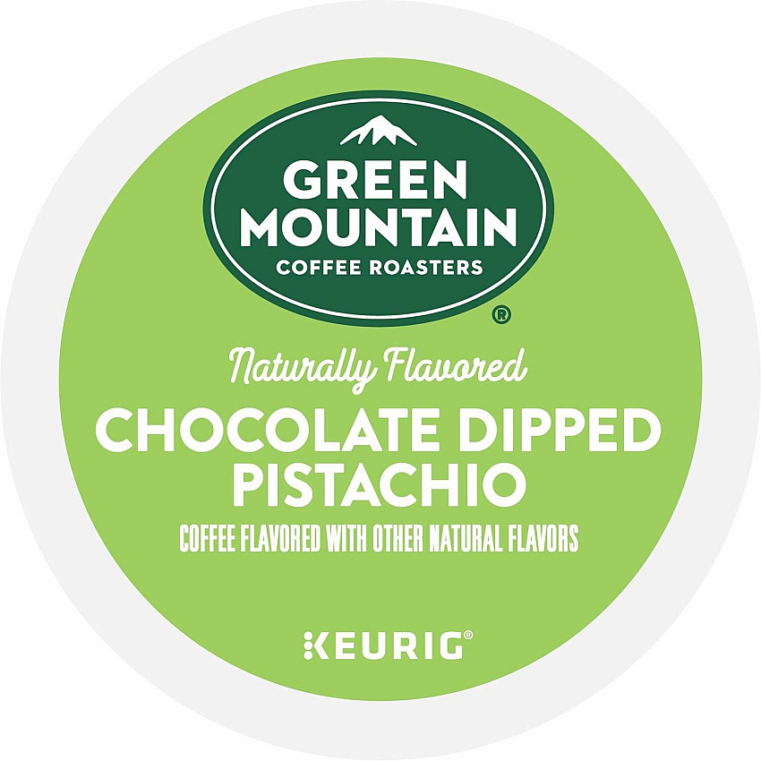 Green Mountain Coffee Roasters&reg; K-Cup Chocolate Dipped Pistachio Coffee Compatible with Keurig Brewer - Smooth - K-Cup, Pod - Chocolate Dipped Pistachio - Kosher - 24 / Box (0158)