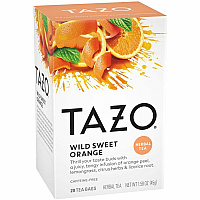 Tazo Wild Sweet Orange Herbal Tea Bag Herbal Tea - Organic - 20 / Box (20034)