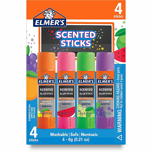 Elmer's Scented Glue Sticks 0.21 oz - Tropical Mix - 4 / Pack (2175690)