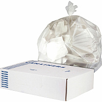 Heritage Value Line Can Liners 60 gal Capacity - 38" Width x 58" Depth x 0.59 mil (15 Micron) Thickness - Natural - Waste Disposal - 200 / Carton (V7658VNR01)