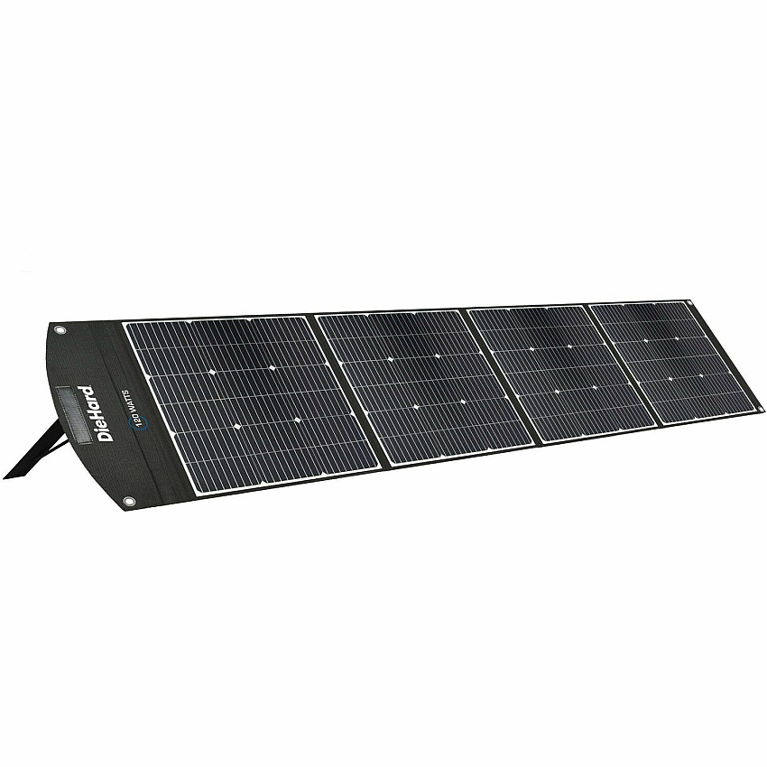 DieHard 120-Watt Solar Panel for Portable Power Station x 31.5" Width x 10.5 ft Depth - Rich Black - 1 Each (DH2000501)