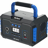 DieHard 1000-Watt Lithium-ion Portable Power Station/Solar Generator Lithium Ion (Li-Ion) - Rich Black (DH2000301)